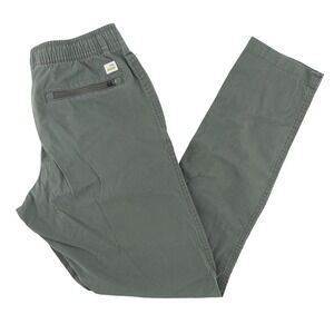 Vuori Mens Small Ripstop Climber Pant Drawstring Hiking Tapered Olive Army Green